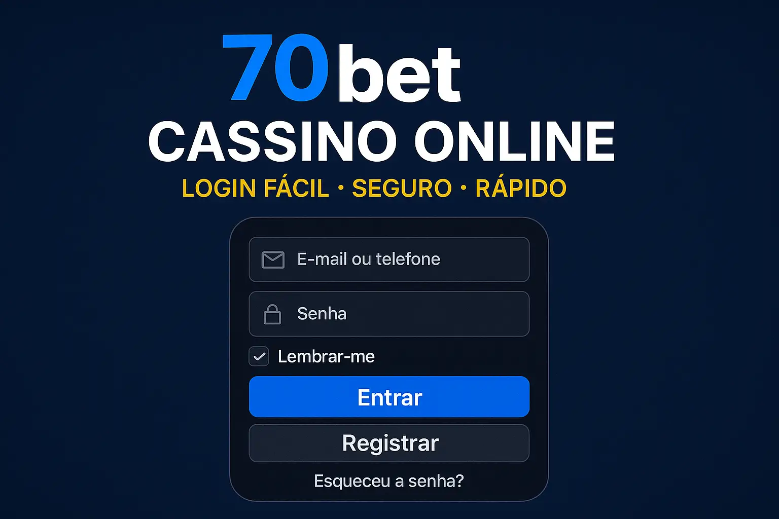 Login no Cassino 70BET