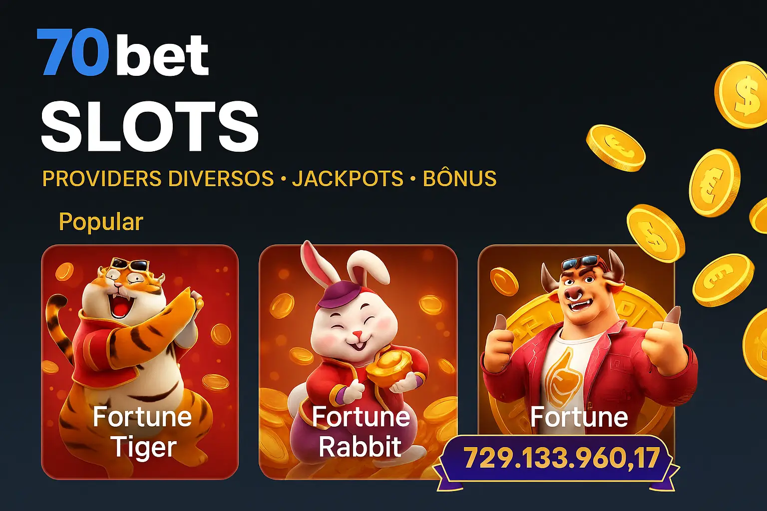 Explore o mundo das slot machines no 70BET Casino